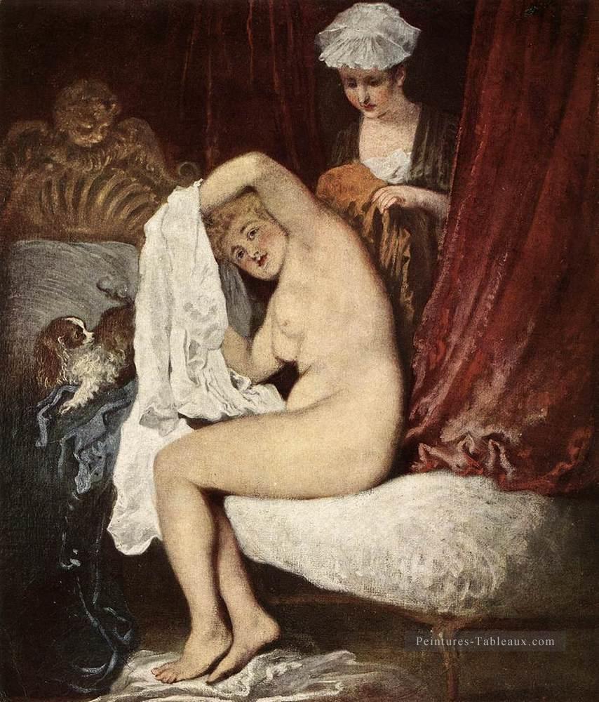 La Toilette Jean Antoine Watteau Peintures à l'huile